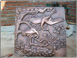 仙鶴銅浮雕 仙鶴銅浮雕