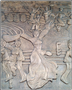 載歌載舞銅浮雕 載歌載舞銅浮雕