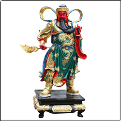 鑄銅關(guān)公 客廳銅關(guān)公像擺件鑄造