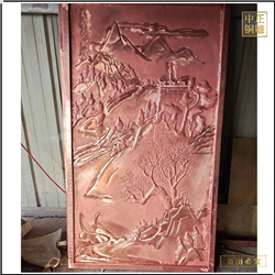 山水銅浮雕壁畫 山水銅浮雕壁畫