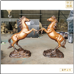 鑄銅關(guān)公 純銅小號馬到成功擺件鑄造