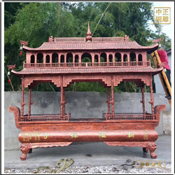 鑄銅關(guān)公 露天鑄銅長方形香爐