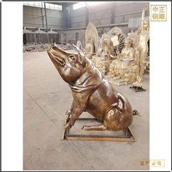 鑄銅關(guān)公 公園景觀銅豬雕塑