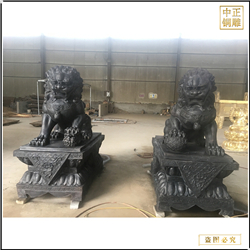 鑄銅關(guān)公 各種尺寸故宮銅獅子價格