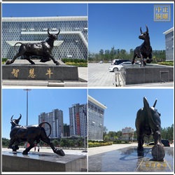 鑄銅關(guān)公 廣場智慧銅牛生產(chǎn)廠家
