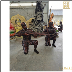 抗戰時期人物銅雕塑 抗戰時期人物銅雕塑