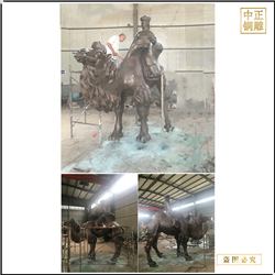 鑄銅關(guān)公 小孩騎駱駝雕塑鑄造價格