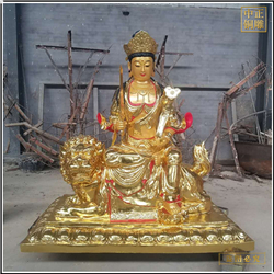 鑄銅關(guān)公 純銅文殊普薩佛像擺件