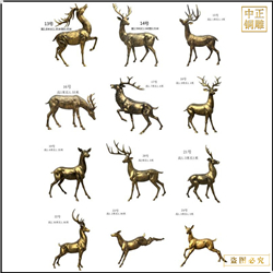 銅鹿雕塑批發(fā)廠(chǎng)家