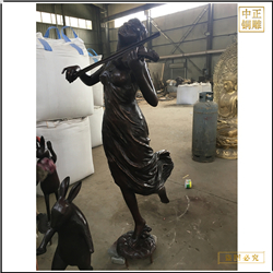 美女拉小提琴銅雕塑鑄造 美女拉小提琴銅雕塑鑄造