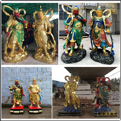 寺廟韋陀菩薩不同手勢(shì)雕塑 寺廟韋陀菩薩不同手勢(shì)雕塑