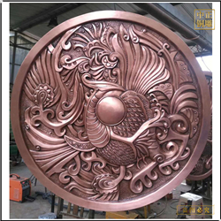 圓形銅浮雕壁畫定制 圓形銅浮雕壁畫定制