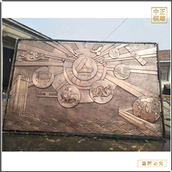 大型動物浮雕背景墻 大型動物浮雕背景墻