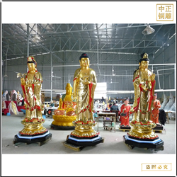 西方三圣銅佛像批發廠家