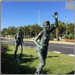 鑄銅關(guān)公 校園遠(yuǎn)動員人物雕塑