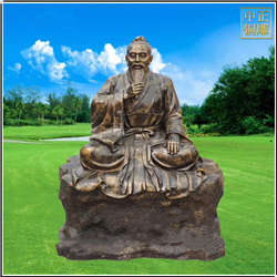 鑄銅關(guān)公 中醫(yī)名人雕像