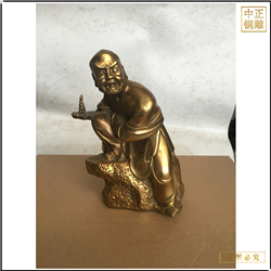 鑄銅關(guān)公 貼金十八羅漢銅雕塑鑄造廠(chǎng)