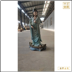 鑄銅關(guān)公 站像觀音菩薩銅佛像