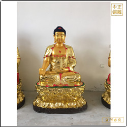 鑄銅關(guān)公 站像釋迦牟尼佛銅雕像