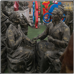 鑄銅關(guān)公 中醫(yī)診脈人物銅像