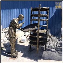 鑄銅關(guān)公 中醫(yī)文化人物雕塑價(jià)格