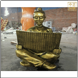 鑄銅關(guān)公 校園景觀讀書(shū)人物雕塑