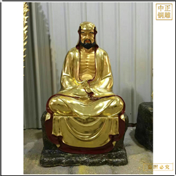 鑄銅關(guān)公 小型十八羅漢銅佛像批發(fā)