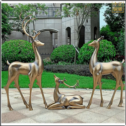 鑄銅關(guān)公 仿銅鹿雕塑價(jià)格