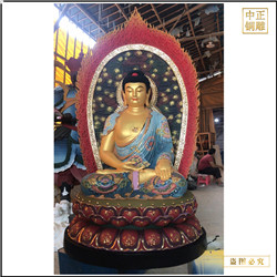 鑄銅關(guān)公 鎏金貼金釋迦牟尼佛像制作