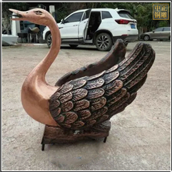 鑄銅關(guān)公 小型銅天鵝雕塑