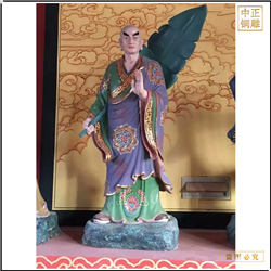 鑄銅關(guān)公 廠家鑄造純銅十八羅漢佛像