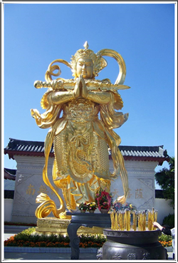 大型韋陀銅佛像 大型韋陀銅佛像